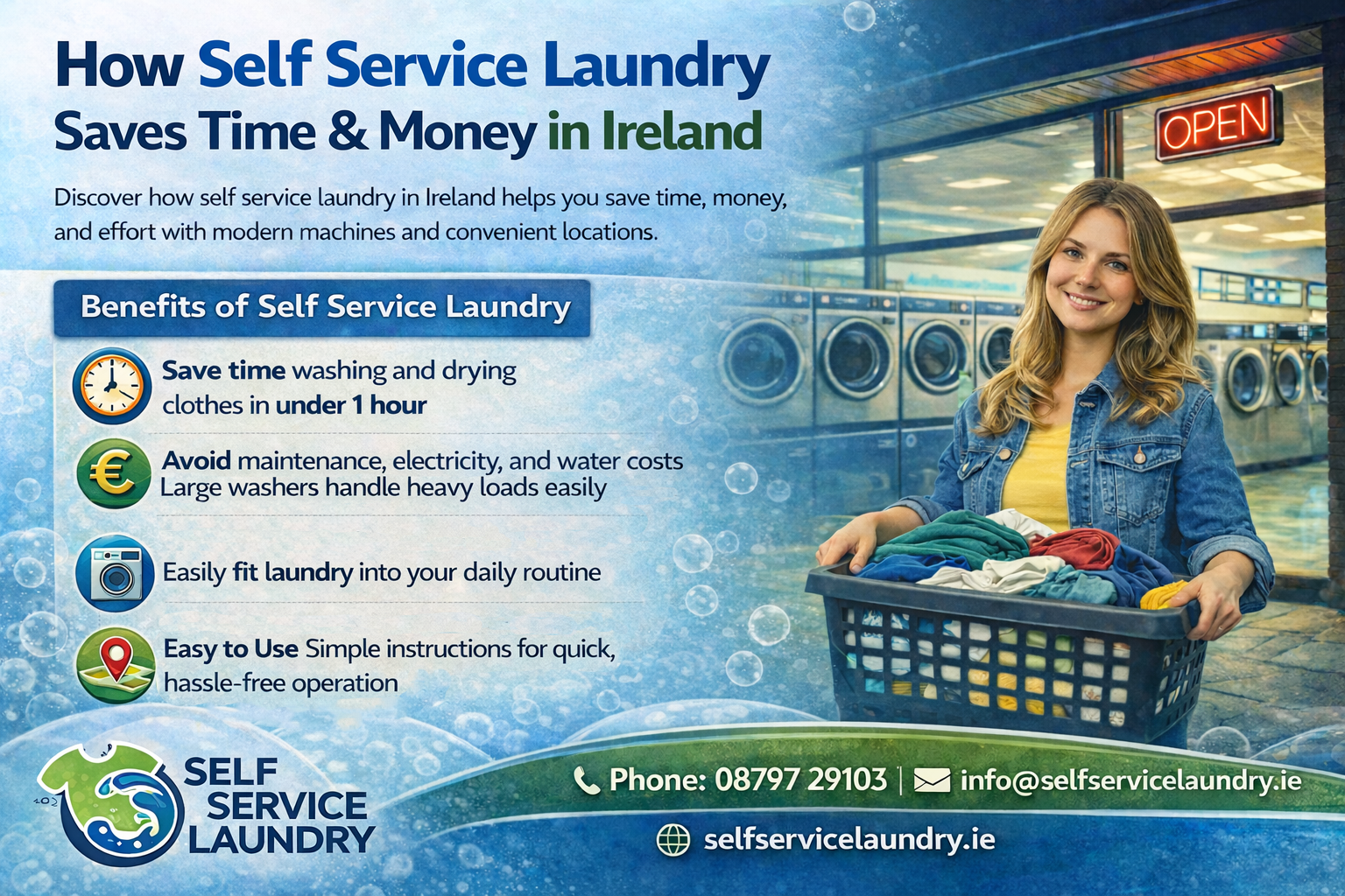 How Self Service Laundry Saves Time &amp;amp; Money in Ireland