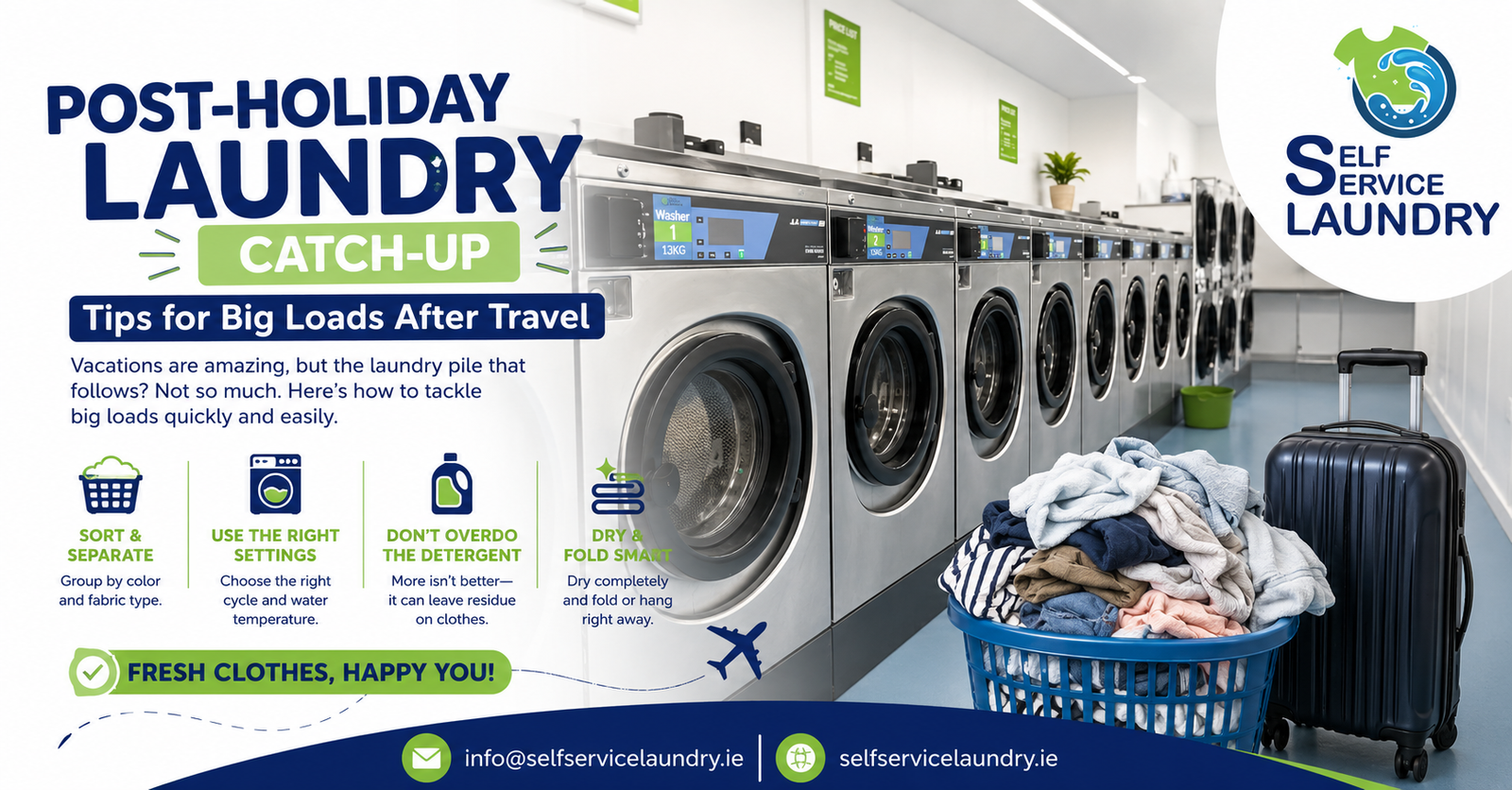 Post-Holiday Laundry Catch-Up: Tips for Big Loads