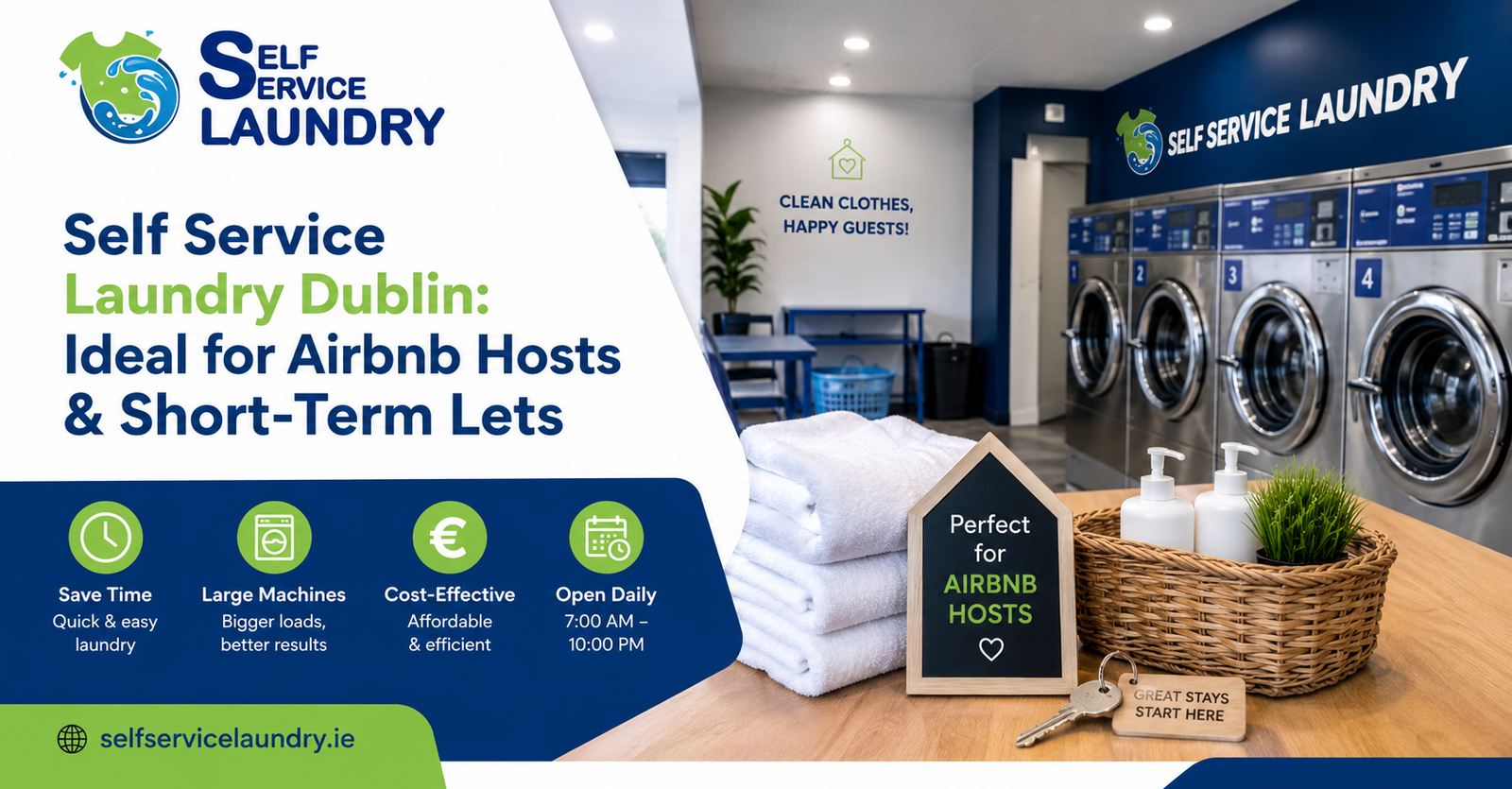 Self Service laundry Air bnb